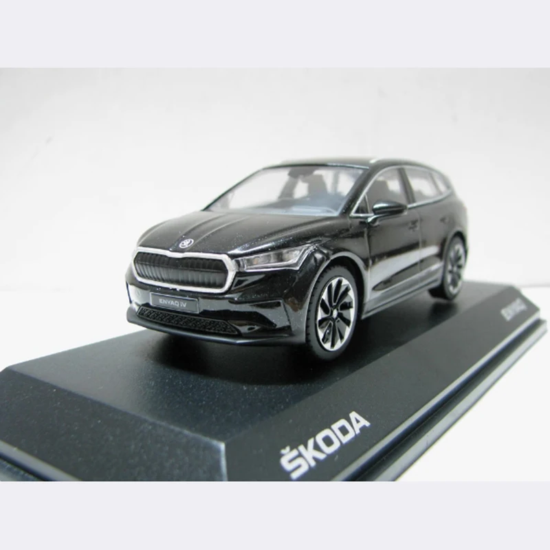 i-Scale 1:43 SKODA Enyaq iv 2021 Alloy Model Car Adult Souvenir Classic Static Display Collectible Toy Gift