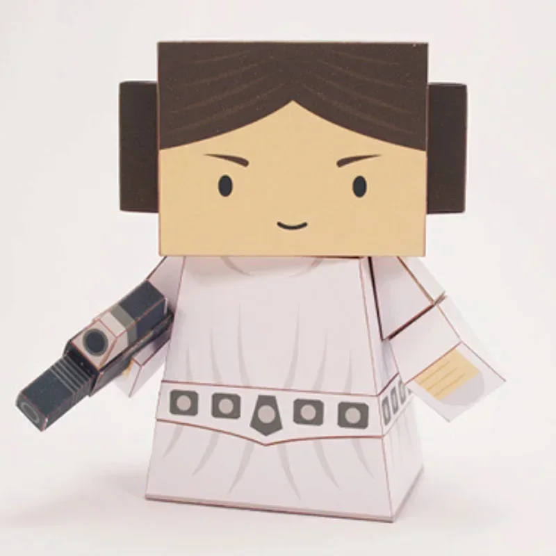 REBEL PRINCESS Paper Model Mini 3D Cube Figure Papercraft DIY Kids Adult Origami Art Handmade Craft Toys FC-007