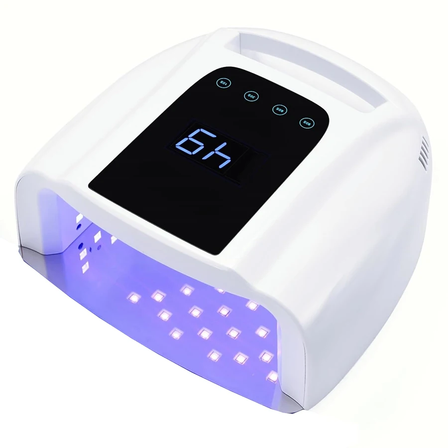 

Not Rechargeable Nail Lamp with Handle Professional Gel Polish Dryer Pedicure Machine White Light Source Nail UV LED Lamp