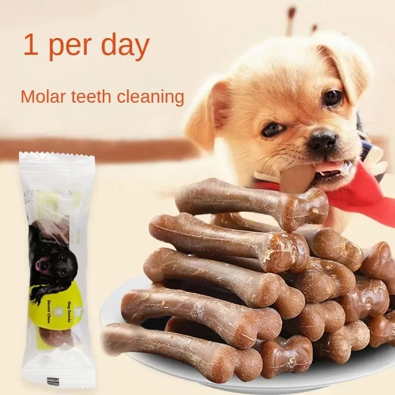 Pet Snack Dog Tooth Grinding Stick Snack Food Treats Chews Puppy Oral Hygiene Toy Leather Cowhide Teeth Clean Stick for Puppy