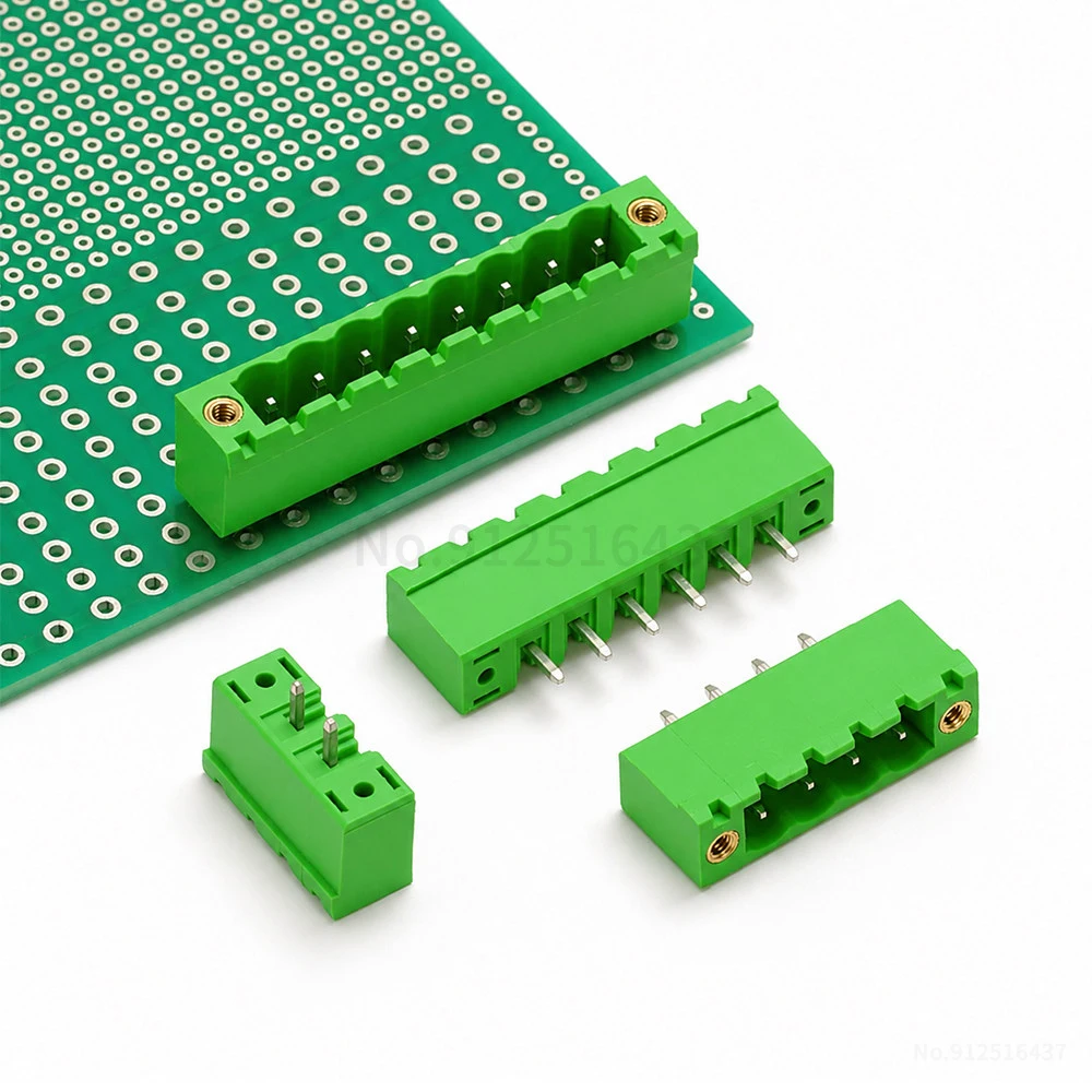 (10 pcs) KF 2EDGVM - 5.08mm Pluggable Connector Terminal Pitch with Ear Positioning Hole Straight Needles 2~24P 15EDGVM 5.08