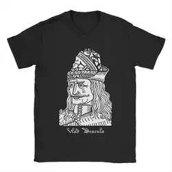 Vlad Dracula Tepes The Impaler Vampire Horror Movie T-Shirt Men Vintage Cotton Tee Shirt O Neck T Shirts Graphic Printed Clothes