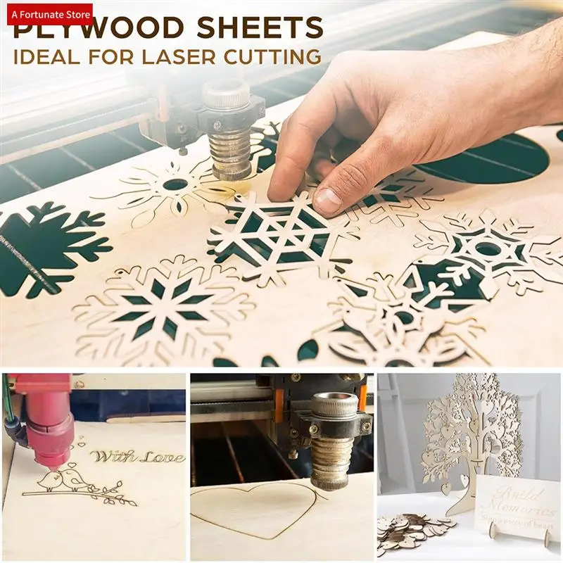 

Basswood Board,Basswood Sheet Plywood Smooth Craft Wood Board For Laser Cutting,DIY Building Model 30X30x0.3Cm-A78G