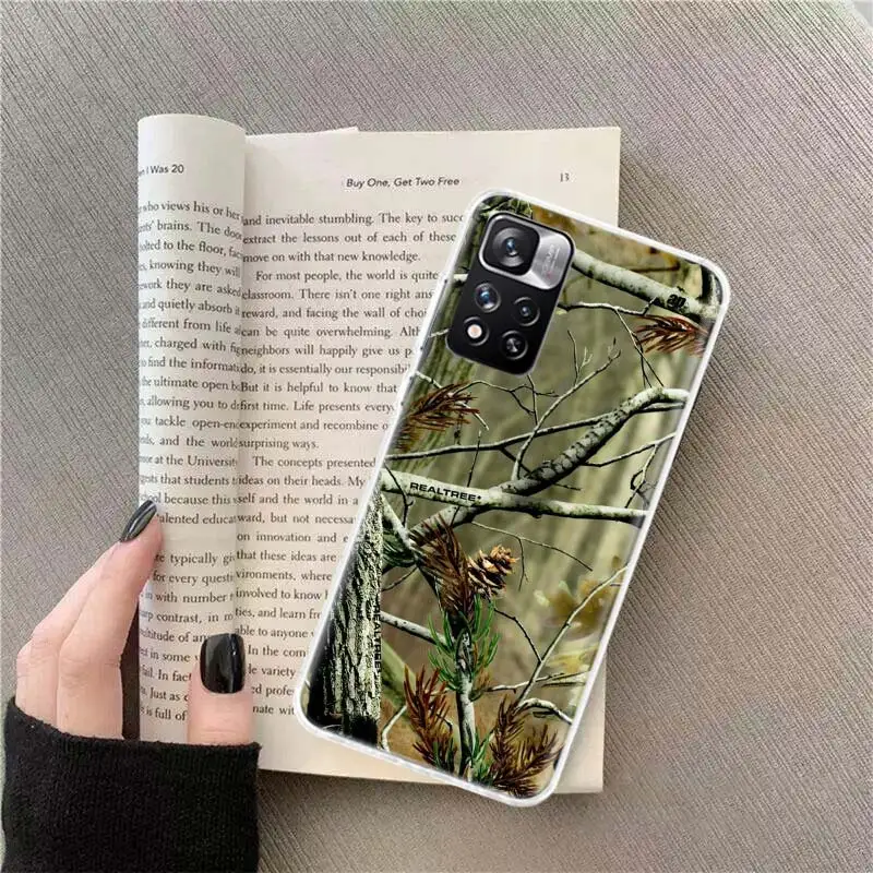 Realtree Real Tree Camo Phone Case For Xiaomi Mi 13 11T 11 Ultra 11i 12 12T Pro 12X 10T 10 Lite 5G 9 9T 8 5X 6X Cover Soft TPU F