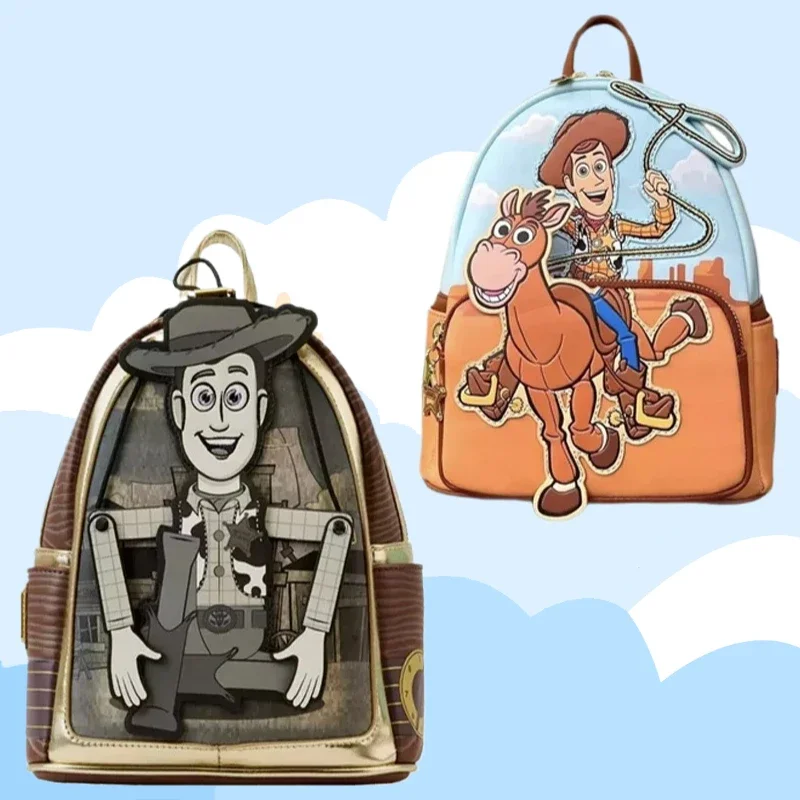 

Оригинальный мини-рюкзак Disney Toy Story Woody's, женская сумка на плечо с двойным ремешком, водонепроницаемая сумка для девочек, подарки