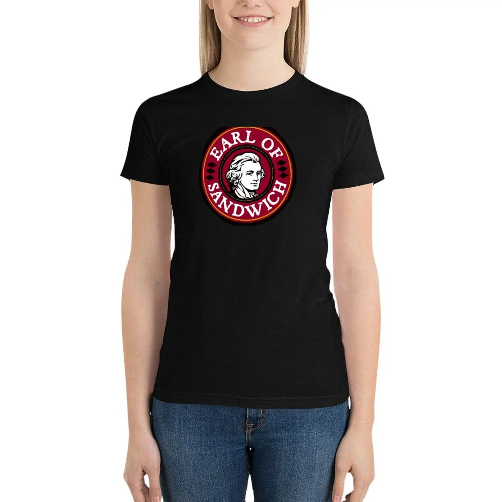 Earl of Sandwich (restaurant) logo T-Shirt plus size tops animal print shirt for girls aesthetic clothes Women clothing