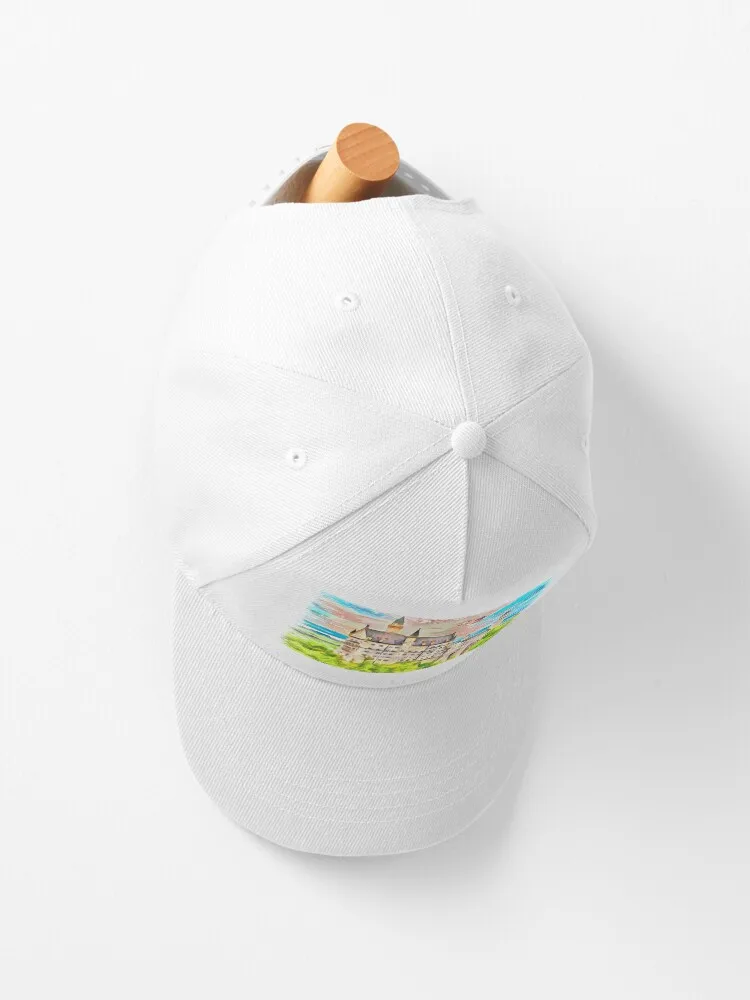 Castle Neuschwanstein (Painting) Cap For Unisex Adult Outdoor Casual Sun Baseball Caps New Fashion Hat