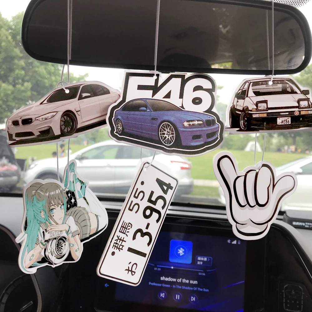 Car Air Freshener Perfume JDM Decoration Rearview Mirror Pendant Hanging Ornament JK Anime Girls for Car Decorations Accessories