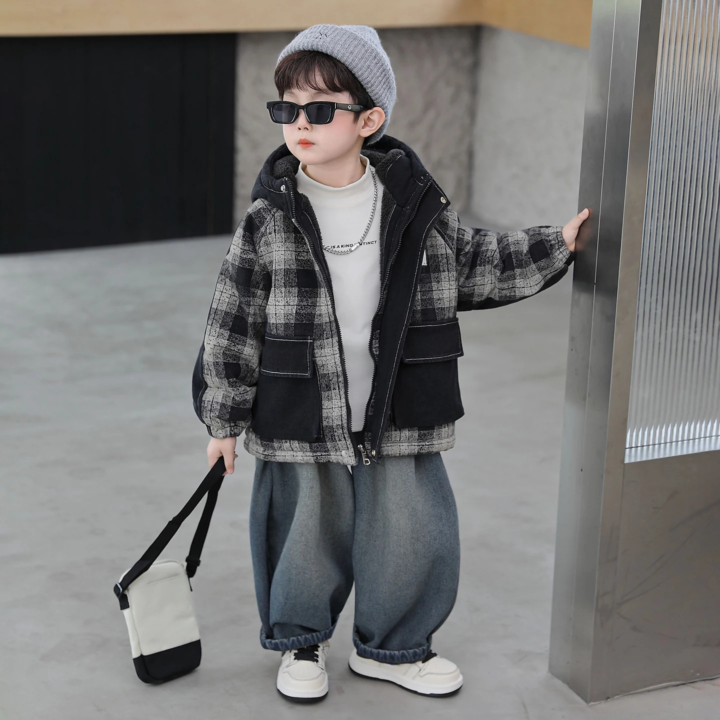 

Утепленная зимняя хлопковая куртка для мальчиков, парка на флисовой подкладке, осенне-зимняя, молодежная, стандартного кроя, водонепроницаемая, на молнии