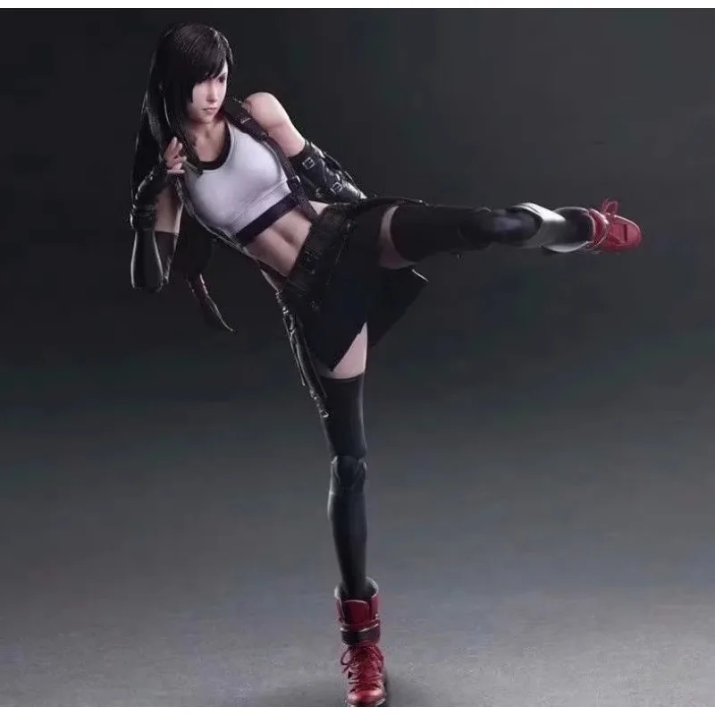 Original SQUARE ENIX PLAY ARTS PA Tifa Lockhart Final Fantasy VII Remake Action Figures Active Joint Model Collectibles Gift