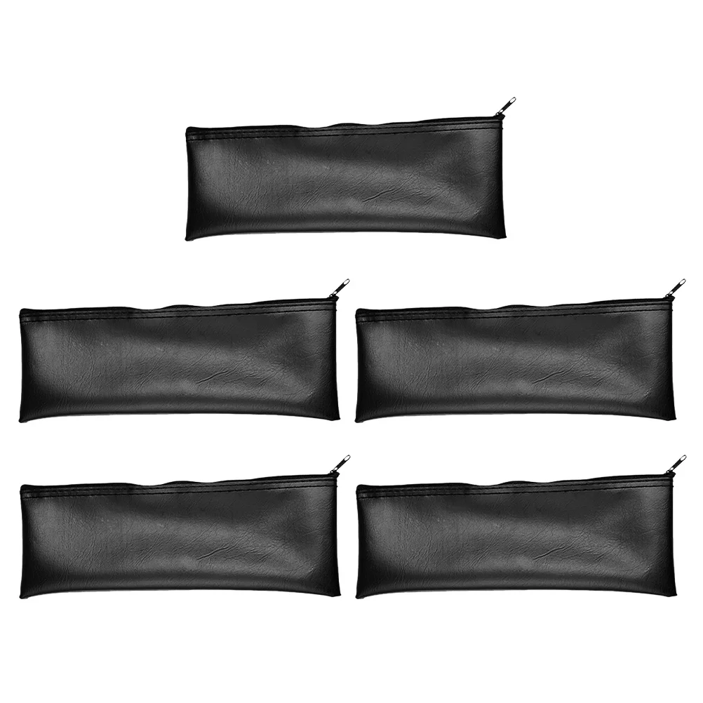 5 قطعة بو هيئة التصنيع العسكري حقيبة التخزين للصدمات سستة إغلاق حمل للميكروفونات معدات الصوت الحقيبة المحمولة