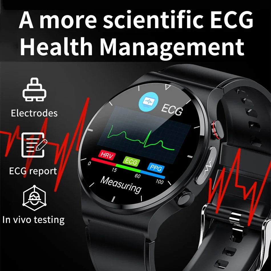 Very good 2025 ECG+PPG Smart Watch Men Heart Rate Blood Pressure Watch Health Fiess Tracker IP68 Waterproof Smartwatch