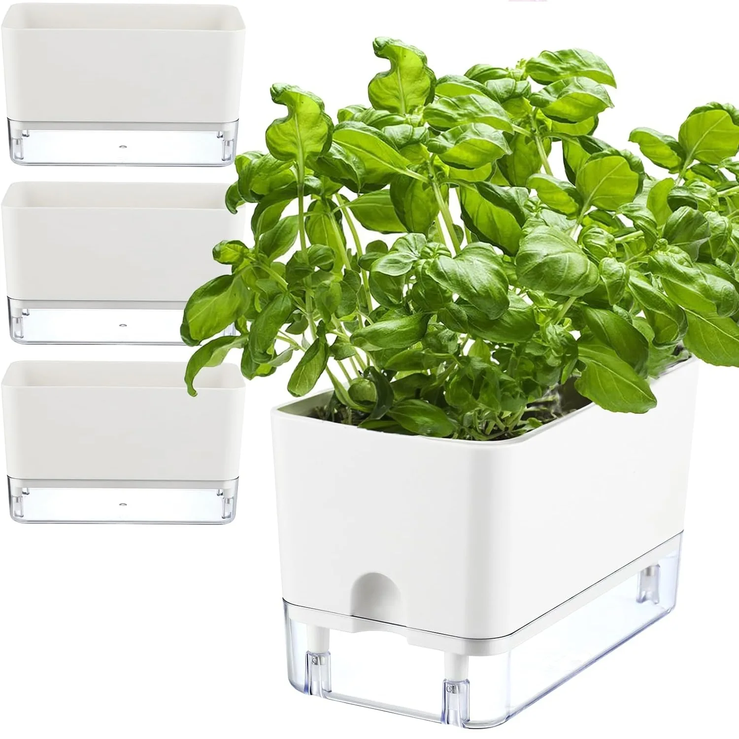 Neue Selbst Bewässerung Blumentopf Magnetische Kunststoff Selbst-saugfähigen Baumwolle Seil Blumentopf Für Doppel-deck Faul Blumentopf garten Liefert – Detail 13