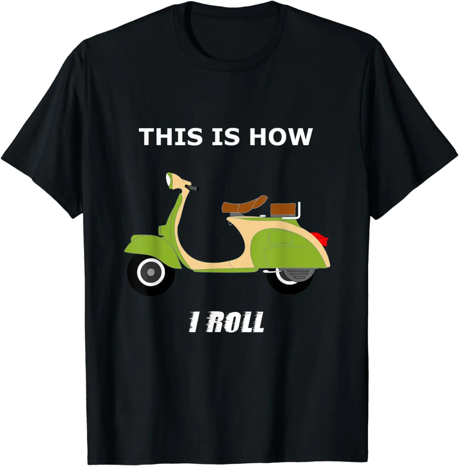 Vintage Italian Moped Shirt - This is How I Roll Oversized T-shirts for Women/Men Clothing