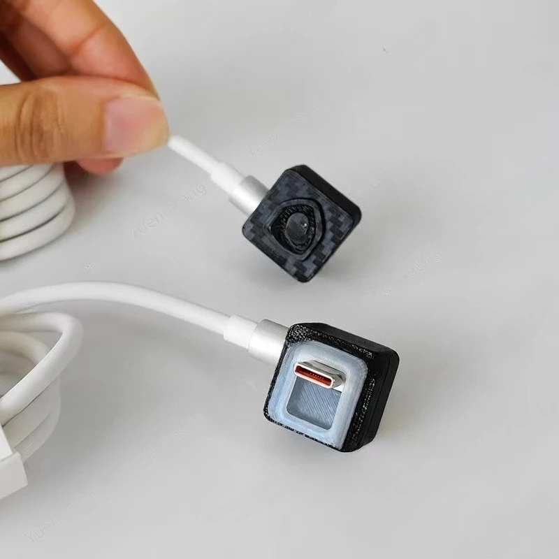 For DJI Action 3/4/5Pro/6 1‑Meter‑Long Waterproof Charging Cable with Type-C Port Side‑Cover Protective Lid Camera Accessories
