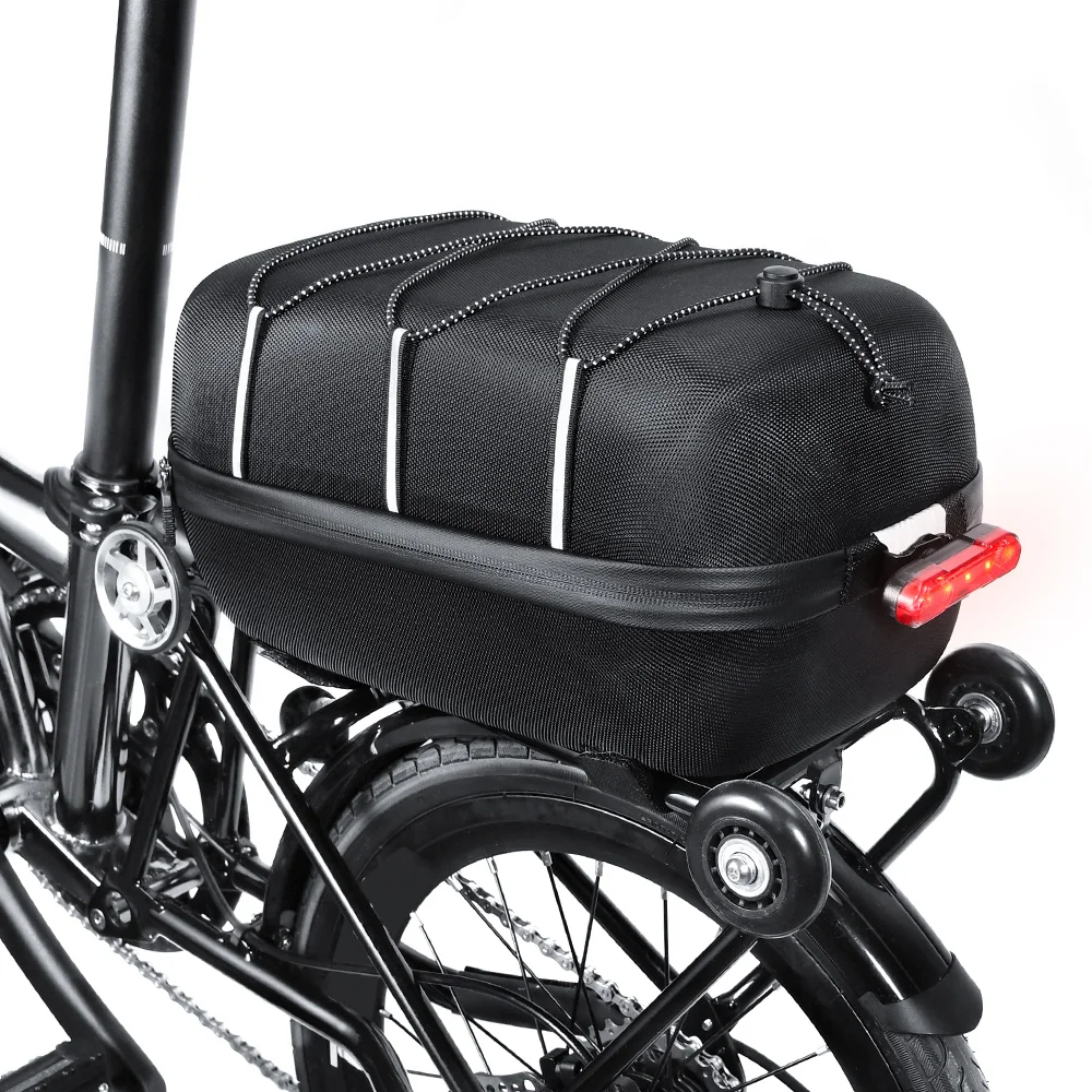 NEWBOLER Brompton Fahrrad-Rücksitztasche, MTB-Fahrradträgertasche, Kofferraumtasche, Radfahren, große Kapazität, wasserdichte Reisetasche ﻿ – Detail 11