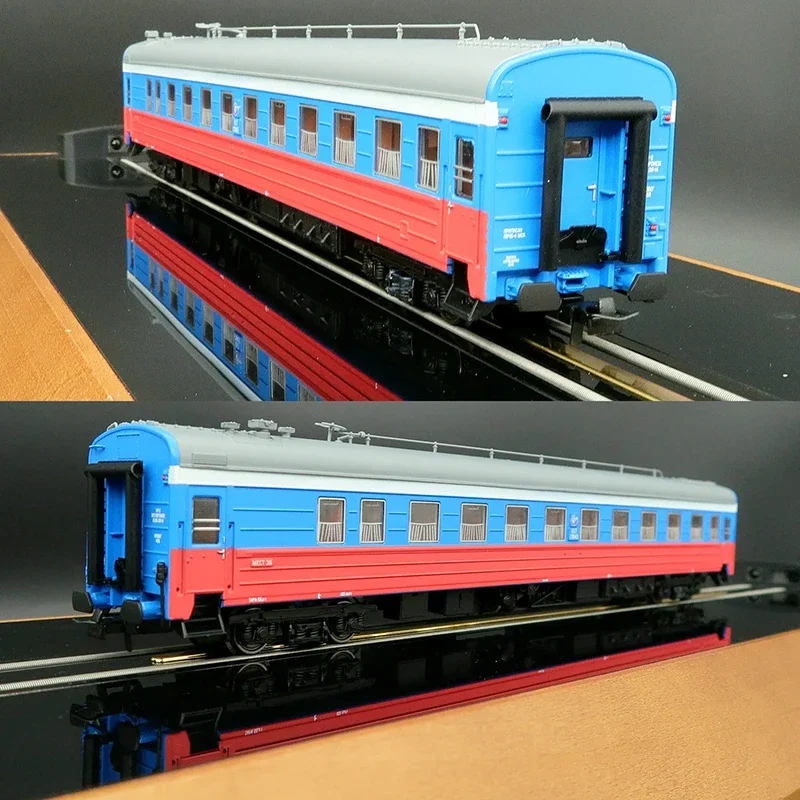 HERIS Train Model Carriage HO 1/87 17104 SZD Russian Railways Passenger Carriage 1 Section/4 Section Set Optional Rail Car Toy