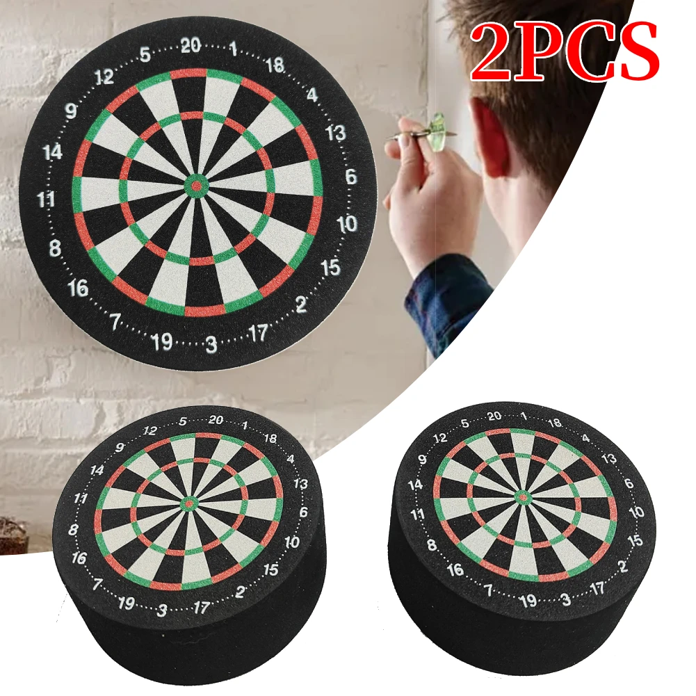 

2pcs Mini Dart Dock EVA Foam Dart Base Station Dartboard Design Soft Dart Stand for Outdoor Home Family Party Games