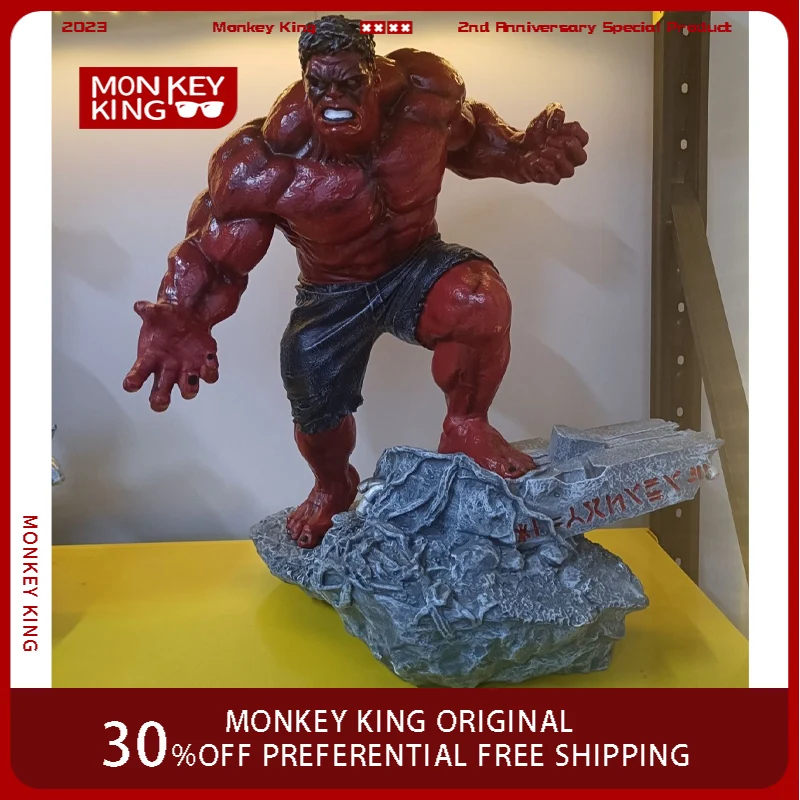 50cm Marvel Comics Collection Figure Hulk High-end Resin Anime Action Collection Desktop Ornament Decoration Children Toys Gifts