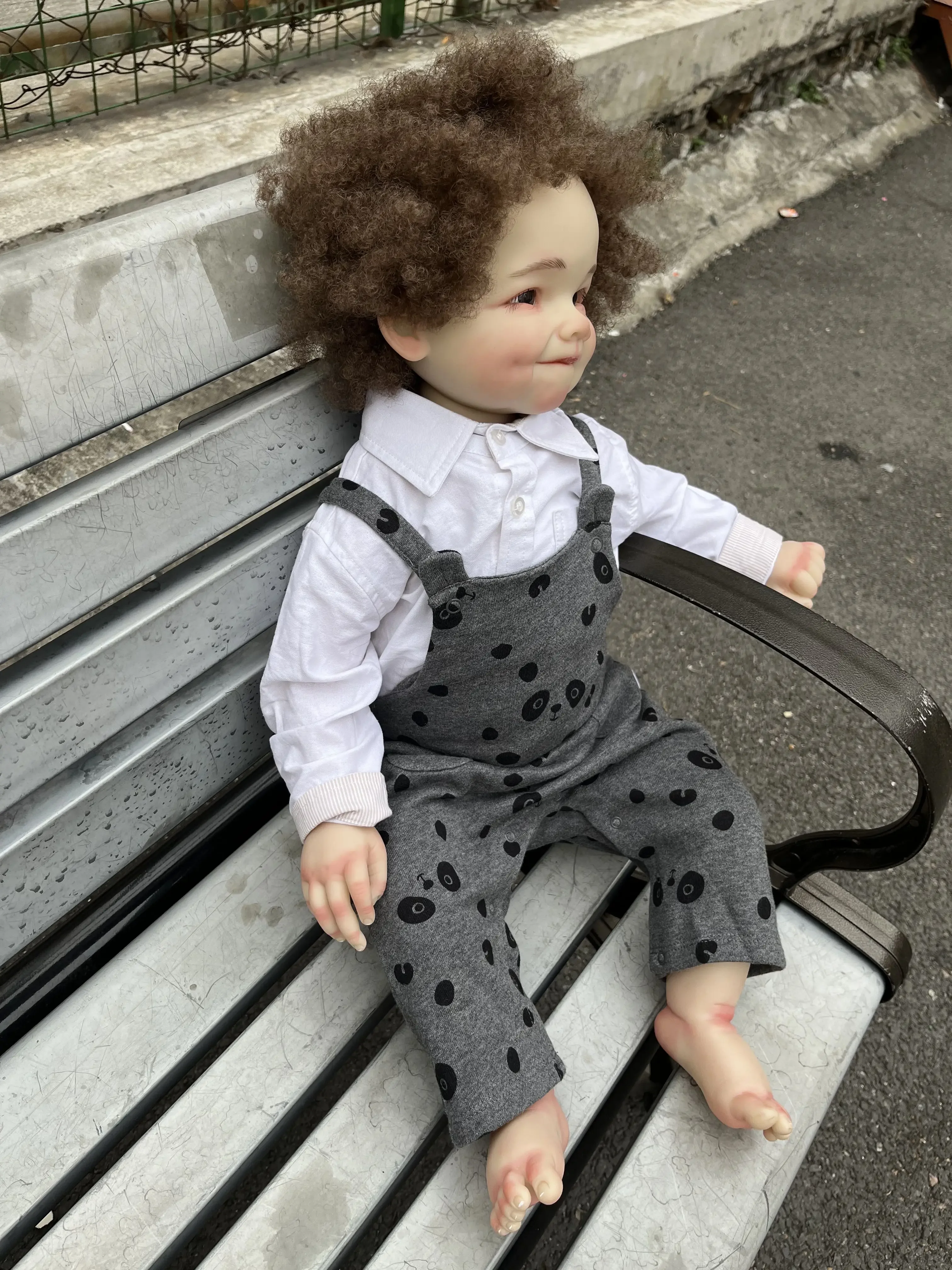 SINO-BB Personalizowana, limitowana edycja lalki Reborn Raya, 28 cali, z ręcznie wplątowanymi włosami, gotowa lalka, prezent na Boże Narodzenie