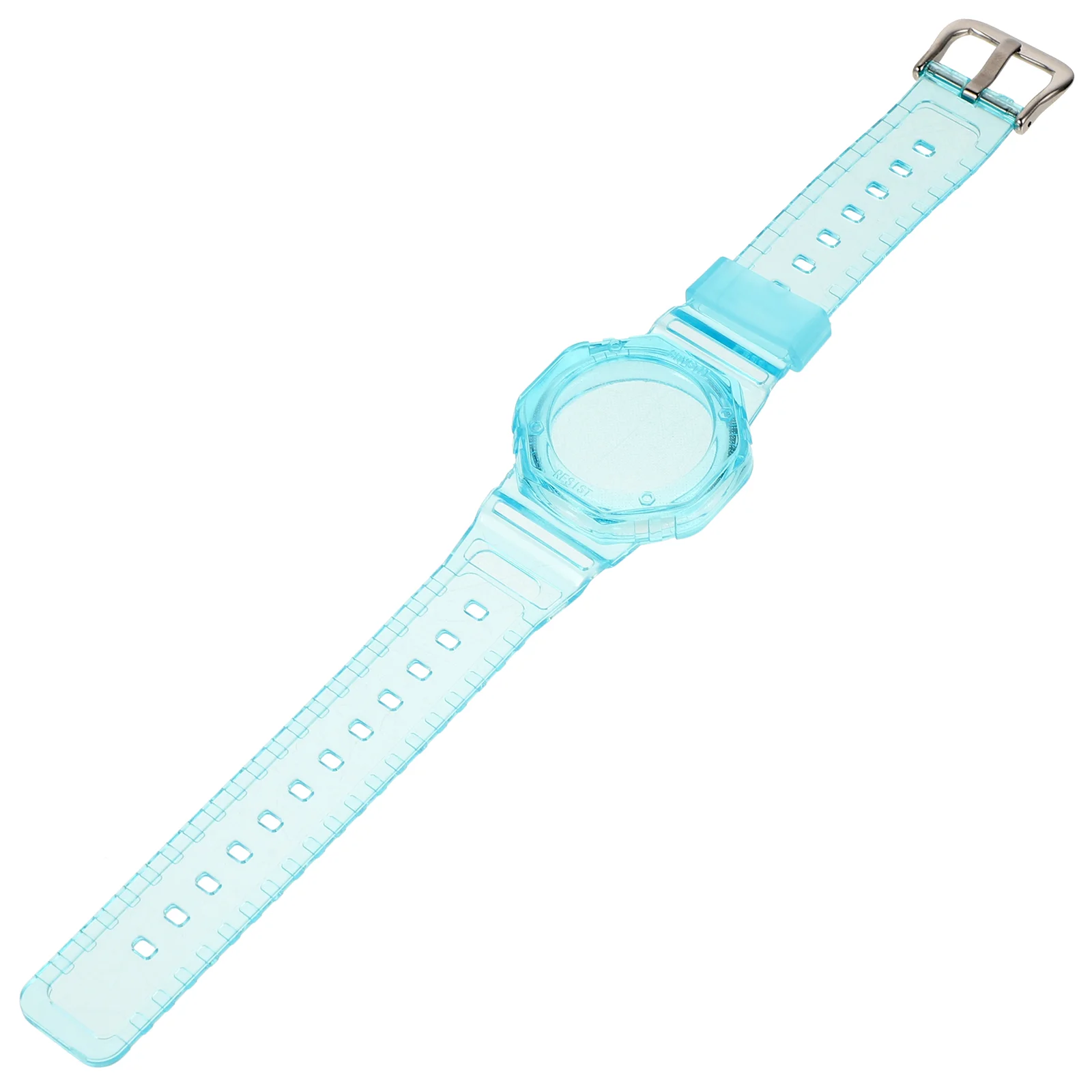 

Tabs Case Breathable Wristwatch Strap Repair Belt Replaceable Watchband Silicone Sky- Comfortable Child