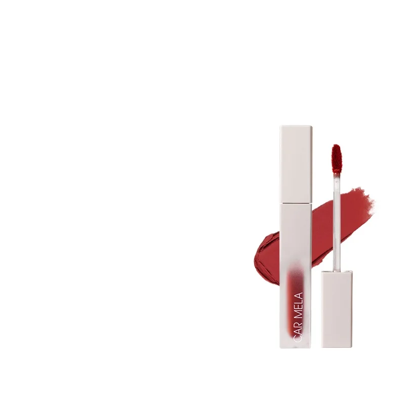 

~Lock color lip glaze R04 white long-lasting matte velvet is not easy to stick to the cup lipstick nude