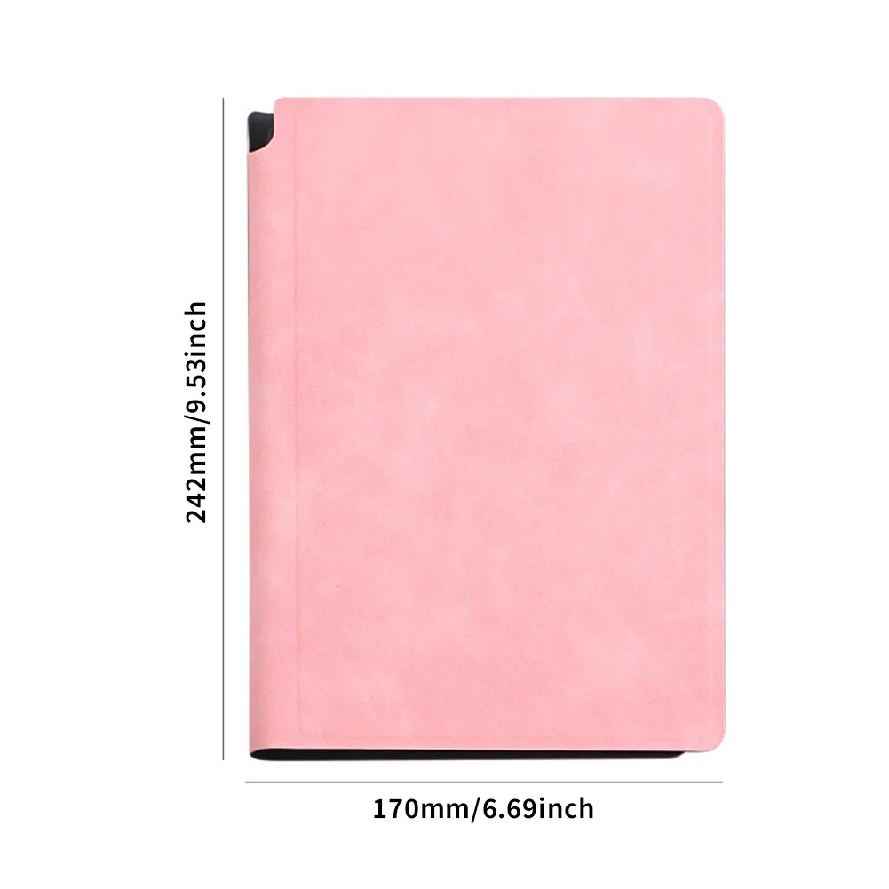 ไวท์บอร์ดขนาดเล็กลบได้3ปากกาสีแบบแห้งลบได้สมุดโน๊ตไวท์บอร์ดสำหรับนักเรียนทำจาก PU ปกหนังลบได้