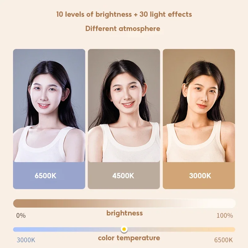 MoZhao Mobile Phone Fill Light Portable Live Broadcast Handheld Led Lighting Desktop Selfie Outdoor Ring Mini Light