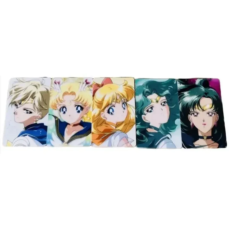 10Pcs/set Self Made Sailor Moon Meiou Setsuna Sailor Saturn Minako Anime Game Characters Classic Series Collection Card Sticker