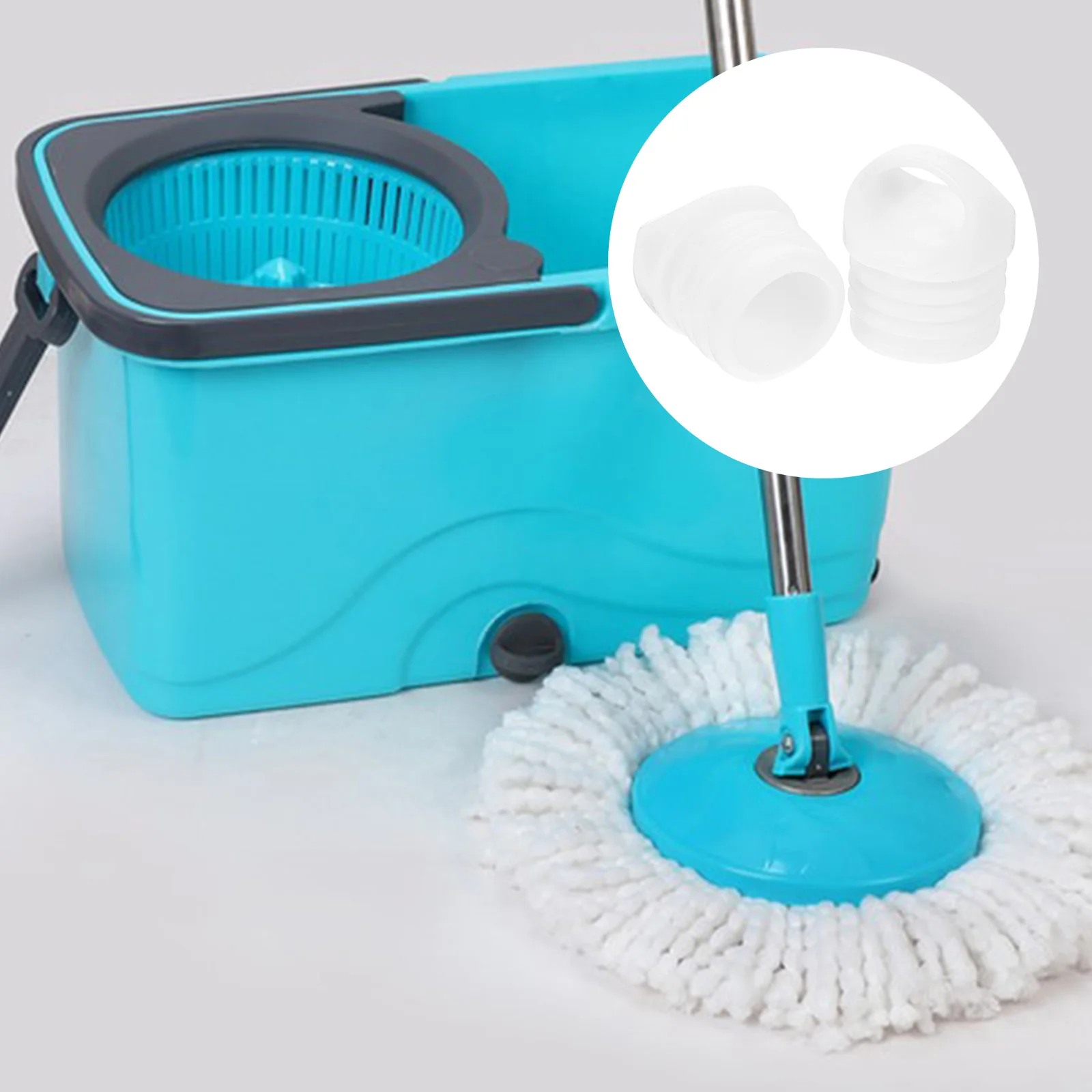 2 Pcs Mop Bucket Stopper Rubber Sealing Leakproof Mop Drain Basket Anti Spill Drain Small for Cleaning