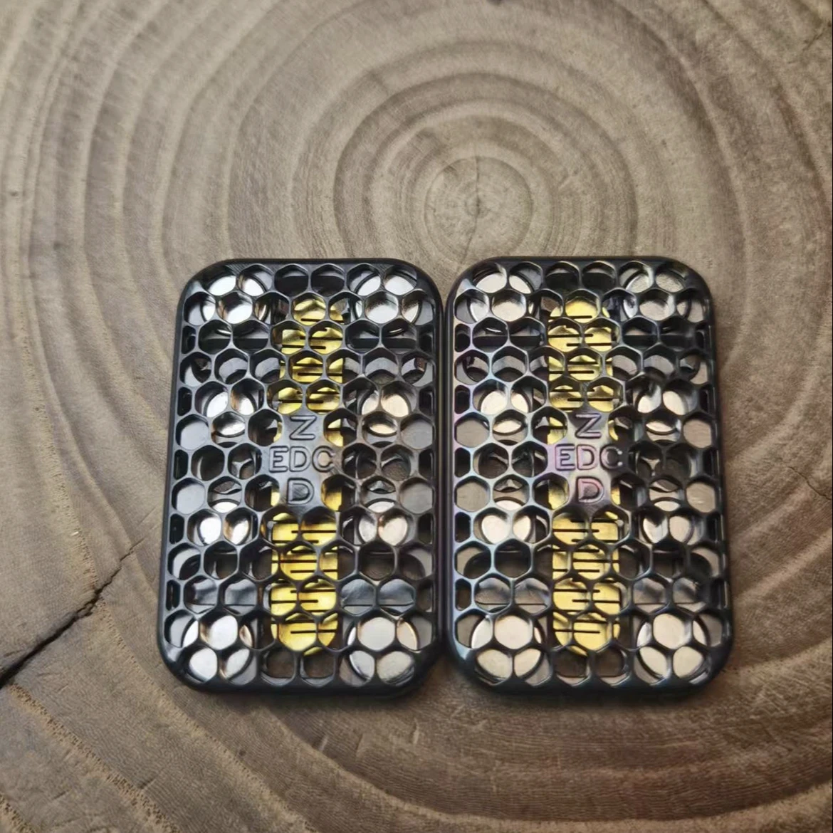 Fidget 슬라이더 스피너 중공 EDC 장난감 ADHD 성인을위한 티타늄 합금 안티 불안 감각 장난감 십대 여행 스트레스 릴리프