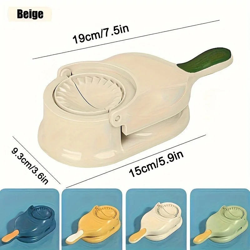 Prensa de masa para hacer Dumplings, utensilio versátil para hacer Tortillas y albóndigas, fácil de hacer en casa, elementos esenciales de cocina, 1 unidad
