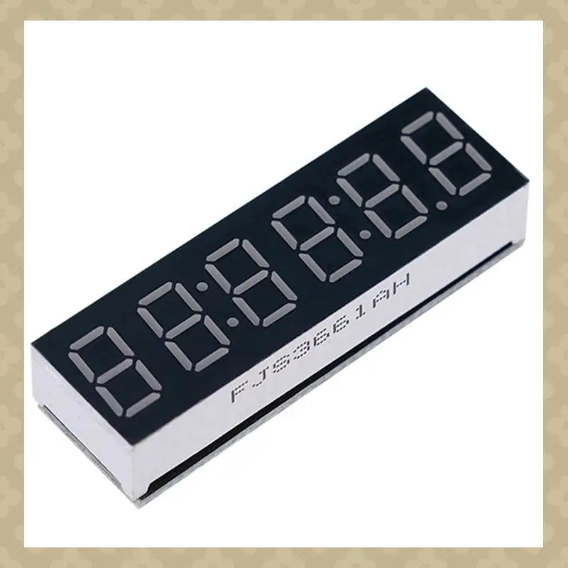AB45 2Pc 0.36 Inch 6-Bit Clock LED Digital Electronic Clock W Second Display Module Power Off Memory Brightness Adjustment -A
