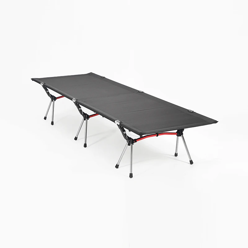 Outdoor Camping Folding Bed Aluminum Alloy Portable Single-Person Height Adjustable Modern Design Camp Bed