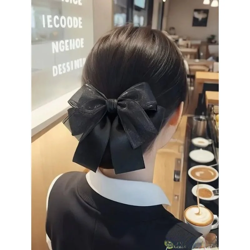 

Женская рабочая заколка-сетка для волос, повязка на голову, заколка-банан для стюардесс, новые аксессуары для волос, милые заколки-бананы, другие материалы