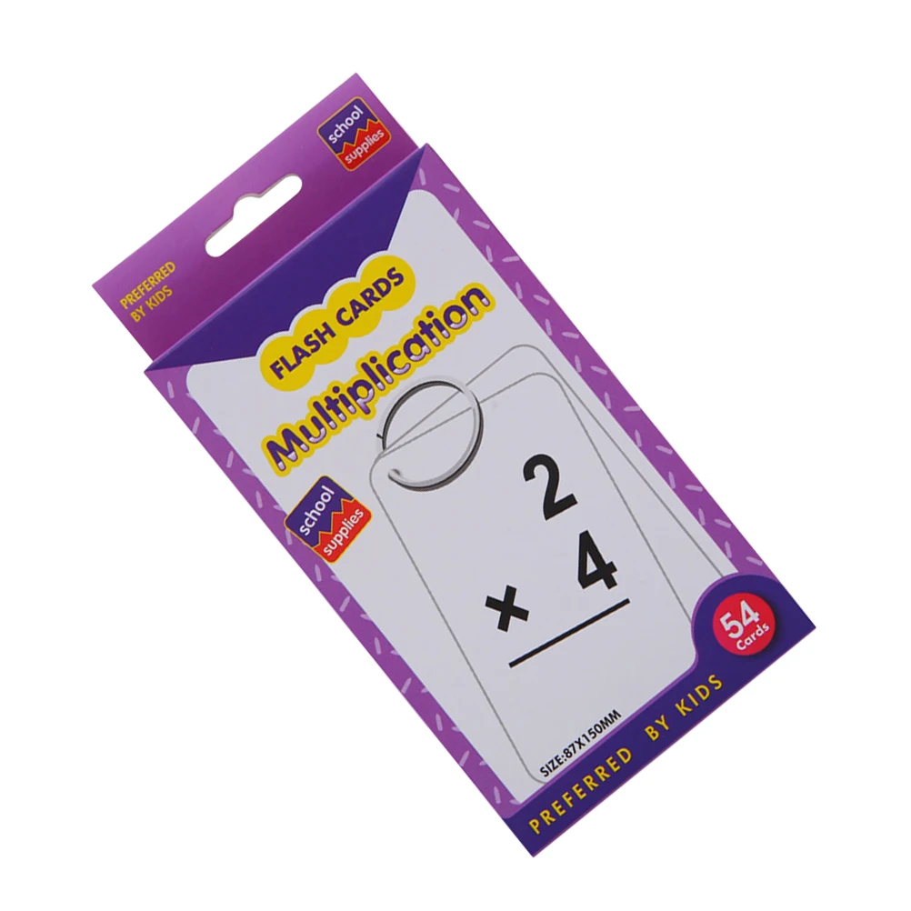 54 ชิ้นการ์ดคณิตศาสตร์สำหรับเด็ก แฟลชการ์ดคำนวณตัวเลข เกมการบวก ลบ ทรัพยากรการศึกษา