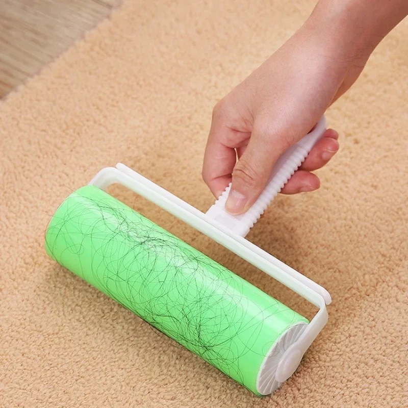 Large High quality New Washable Reusable Clothes Hair Pet Hair Sticky Roller Household Cleaning Portable Hair Remover Rolle