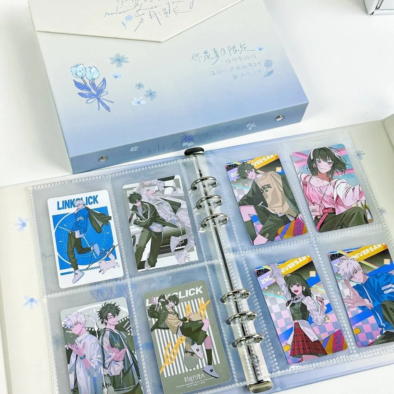 IMYY Blue A5 Kpop Idol Photo Album Simple Photocard Holder Photo Card Binder Collect Book Album for Photographs 콜북 Фотоальбом