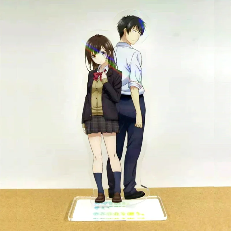 Soshite Joshikousei wo Hirou. Sayu Ogiwara Yoshida couple acrylic standee figurines desk decoration cake topper