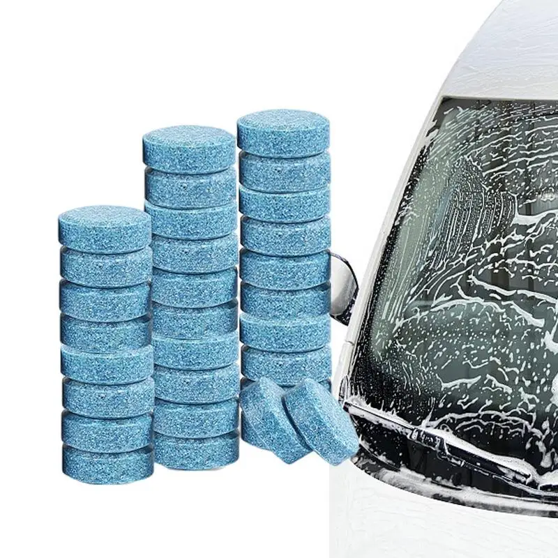 

30Pcs Windshield Cleaner Effervescent Tablet Solid Automobile Super Concentrated Solid Glass Water Wiper Fluid Degreasing Film