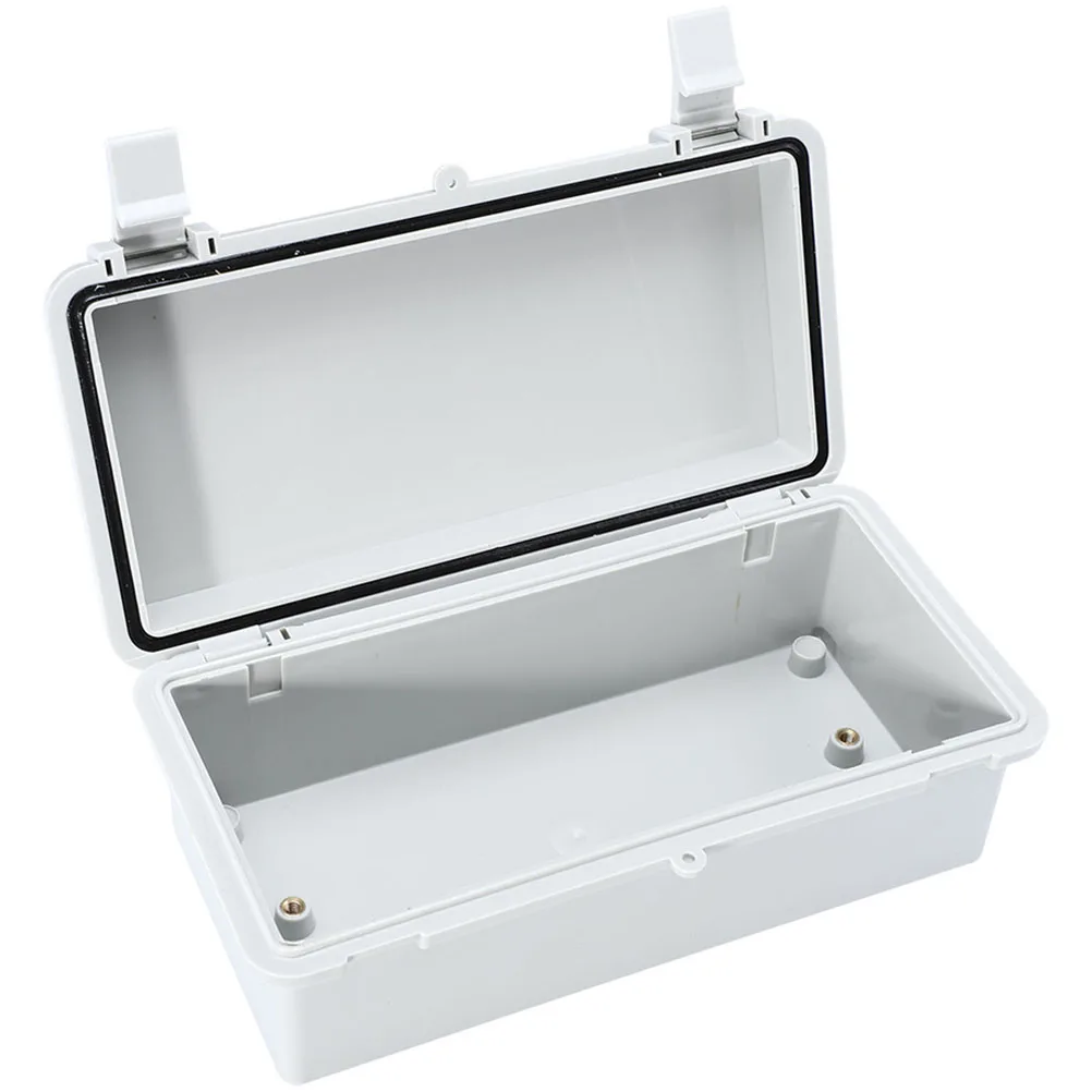 Waterproof Junction Box Outdoor Electrical Case Connector White Plastic ABS Material Dustproof Impact Resistant