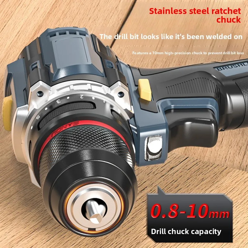 

Многофункциональная маленькая дрель со стальной пушкой и литиевой батареей, бытовая небольшая ручная дрель-пистолет, электроинструмент