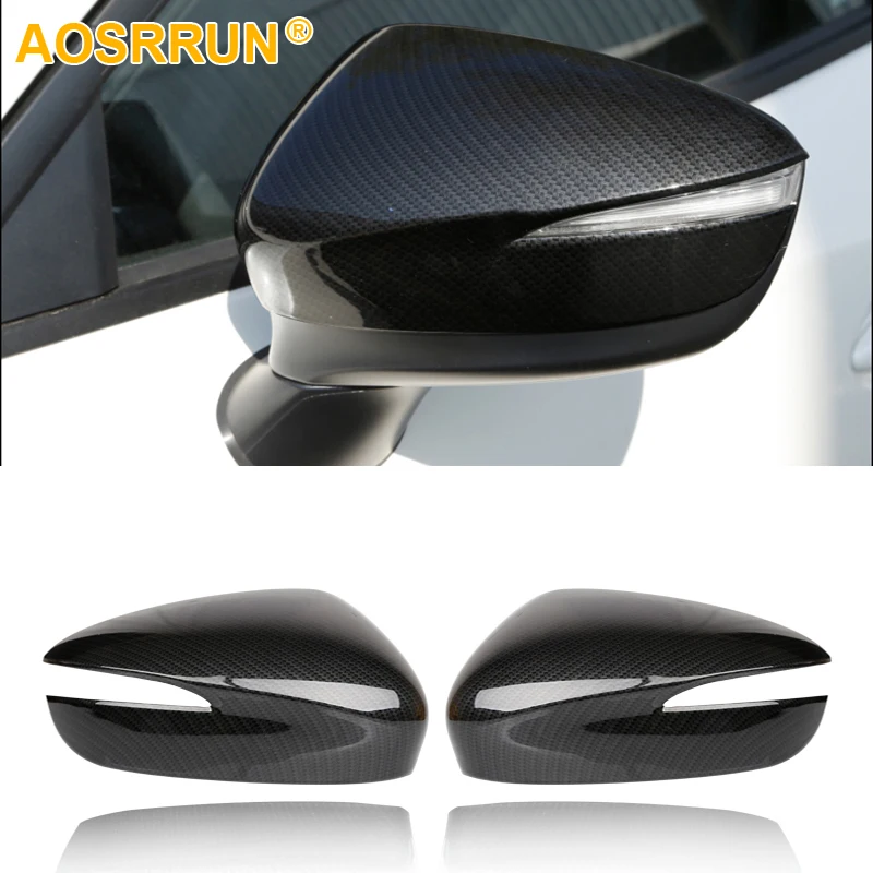 Carbon Fiber Styling Rear View Mirror Cover Car Accessories For Mazda CX-3 CX3 2016 2017 2018 Trim