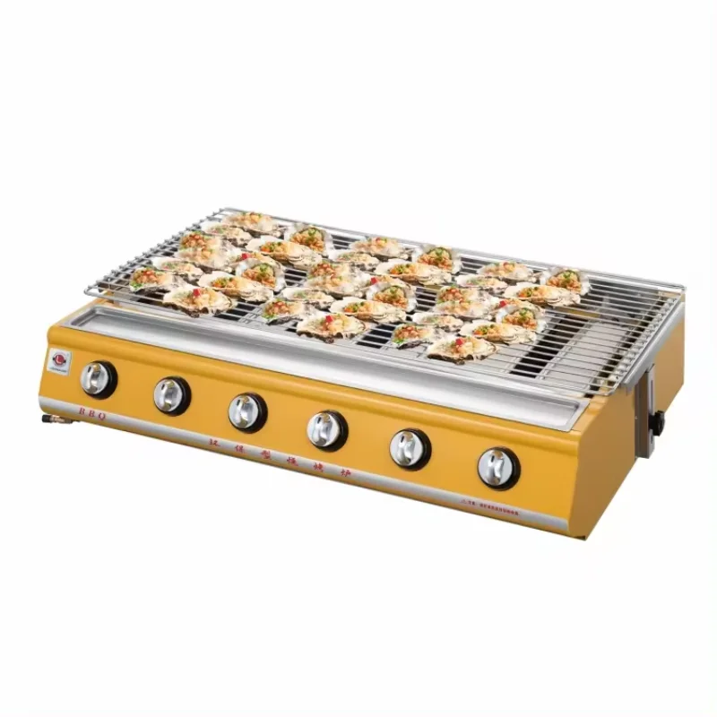 Picnic Garden Party Stainless Steel Commercial Outdoor 6 Burner Gas Grill