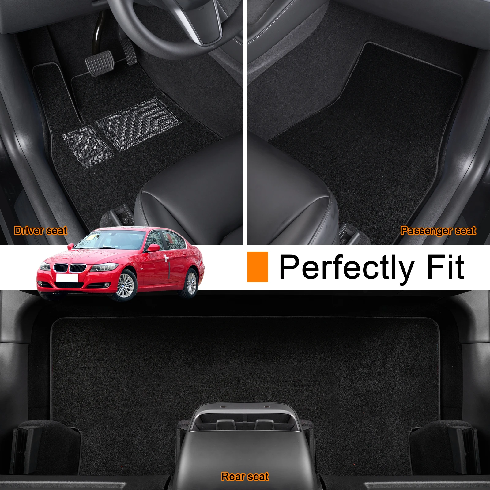 

Custom Car Floor Mats For BMW 3 2005 2006 2007 2008 2009 2010 2011 2012 E90 Waterproof Non-slip Protector Accessories parts