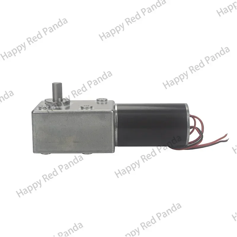 DC12V 24V Strong Torque Gearmotor Metal Turbo Worm Gearbox Engine Reversed Low Speed 200kg.cm Self-Lock Worm DC Gear Motor