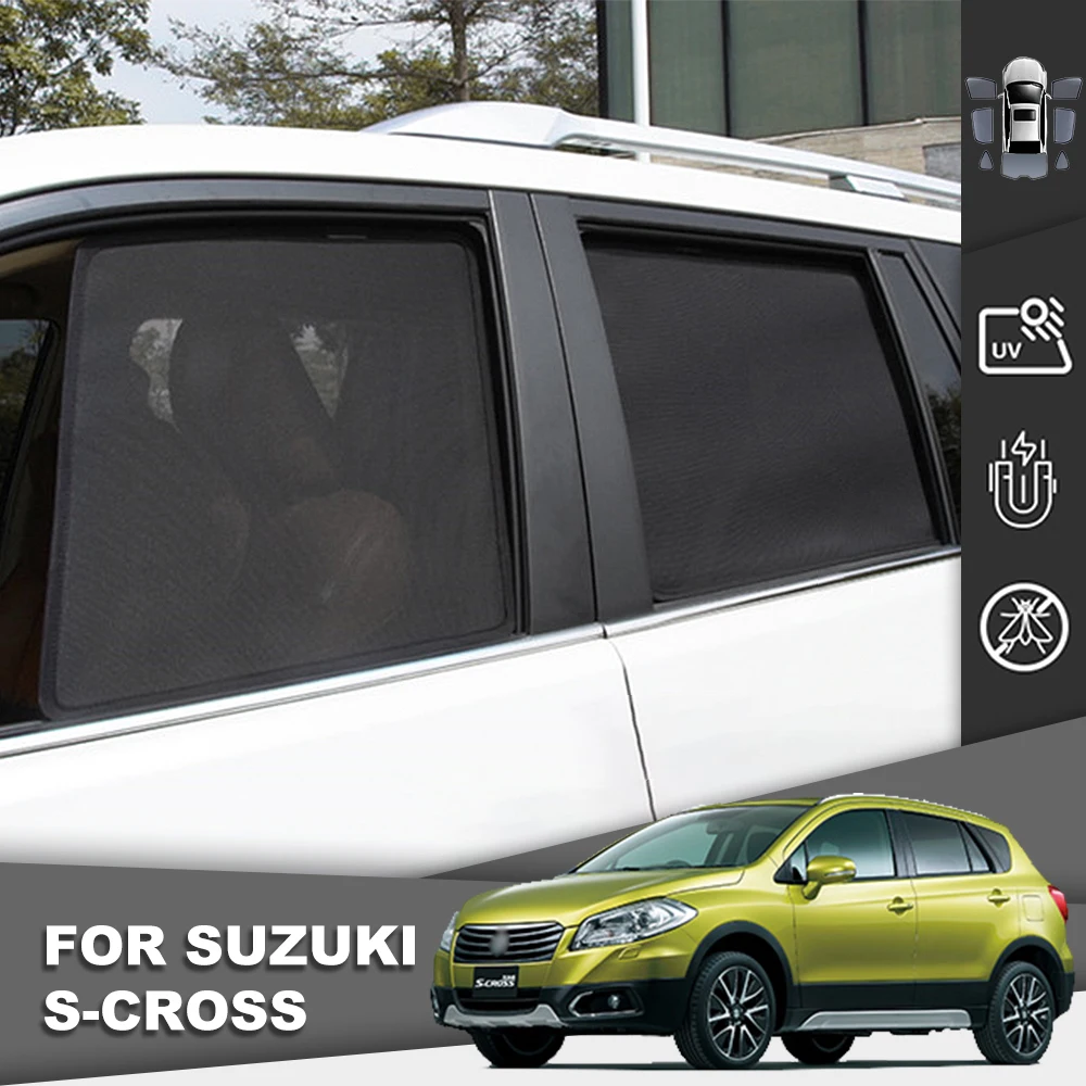 For Suzuki SX4 S-CROSS JY Crossover 2013-2020 Magnetic Car Sunshade Front Windshield Curtain Rear Side Baby Window Sun Shade