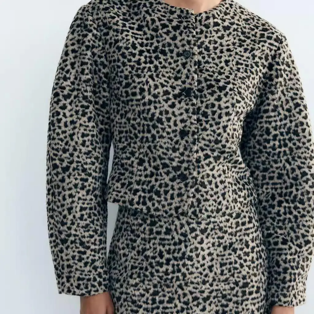 Otoño Invierno nueva llegada TRF falda de mujer chaqueta e de manga larga prendas de vestir exteriores 255524 mez...