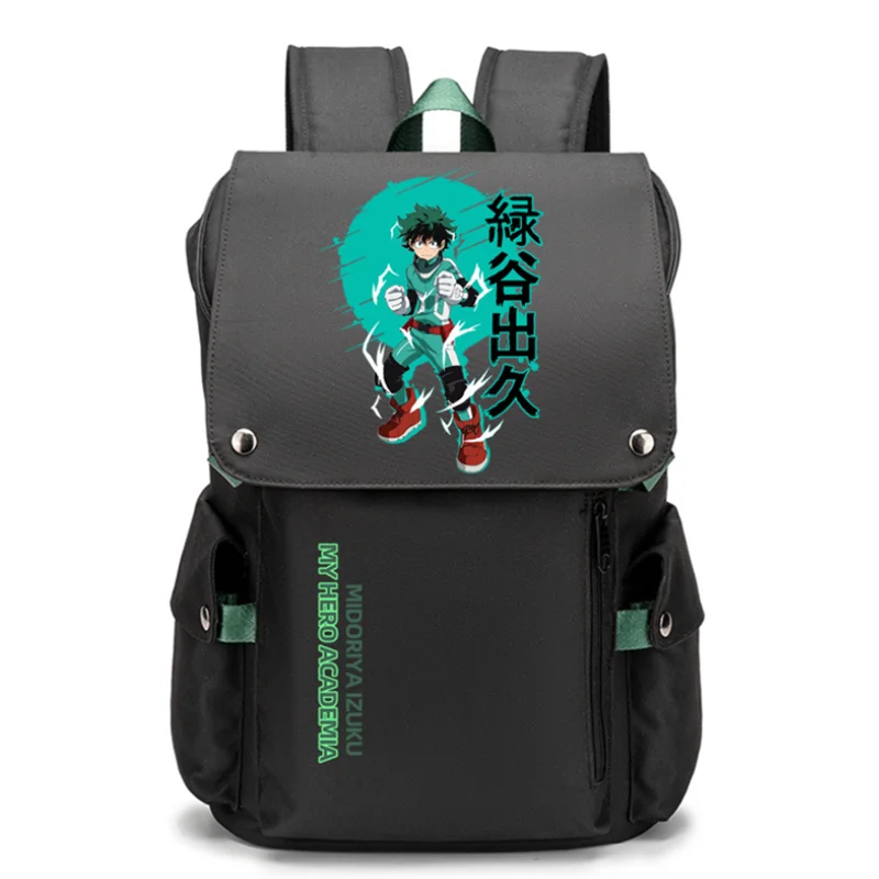 

Anime My Hero Academia Print Backpacks Teenarges Schoolbag Men Women Causal Mochila USB Charge Laptop Travel Outdoor Bags