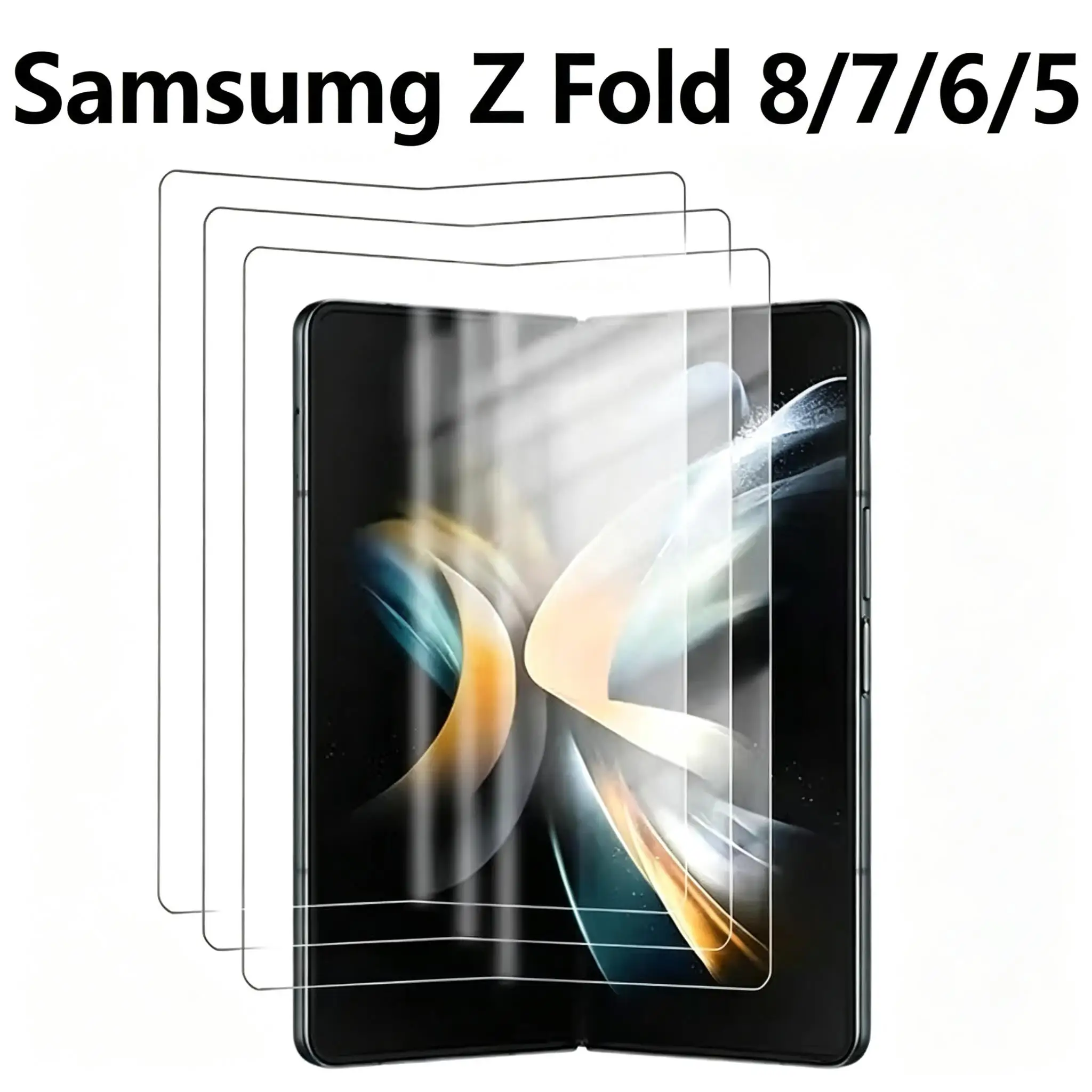Vollflächige Hydrogel-Folie für Samsung Z Fold 8 Ultra Fold 7 6 5 Fold8 Galaxy Z Flip 8 7 FE 7FE 6 5 Innenfront-Bildschirmschutz